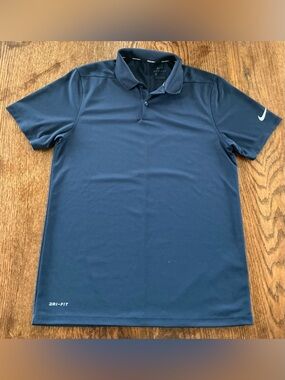 Nike Men’s Navy Blue Dri-FIT Polo Shirt